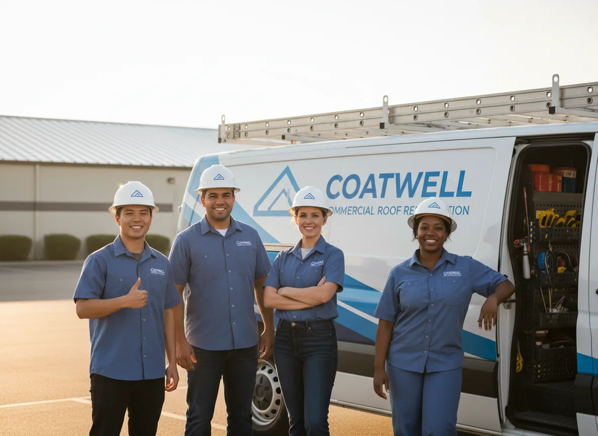 Commercial roof coating company in Hooper, WA